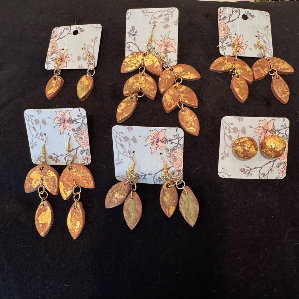 Polymer clay handmade earrings